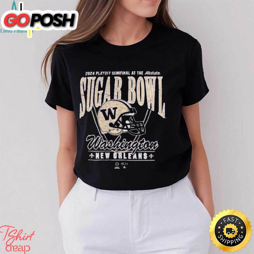 New Orleans, Washington Huskies 2025 Cfp Sugar Bowl Shirt
