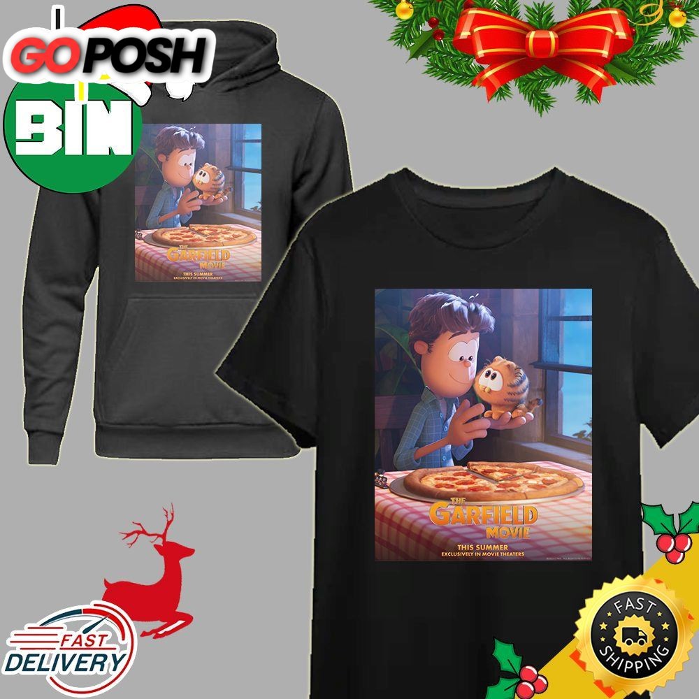 New Poster For The Garfield Movie On May 24 T-Shirt Long Sleeve Hoodie Sweater