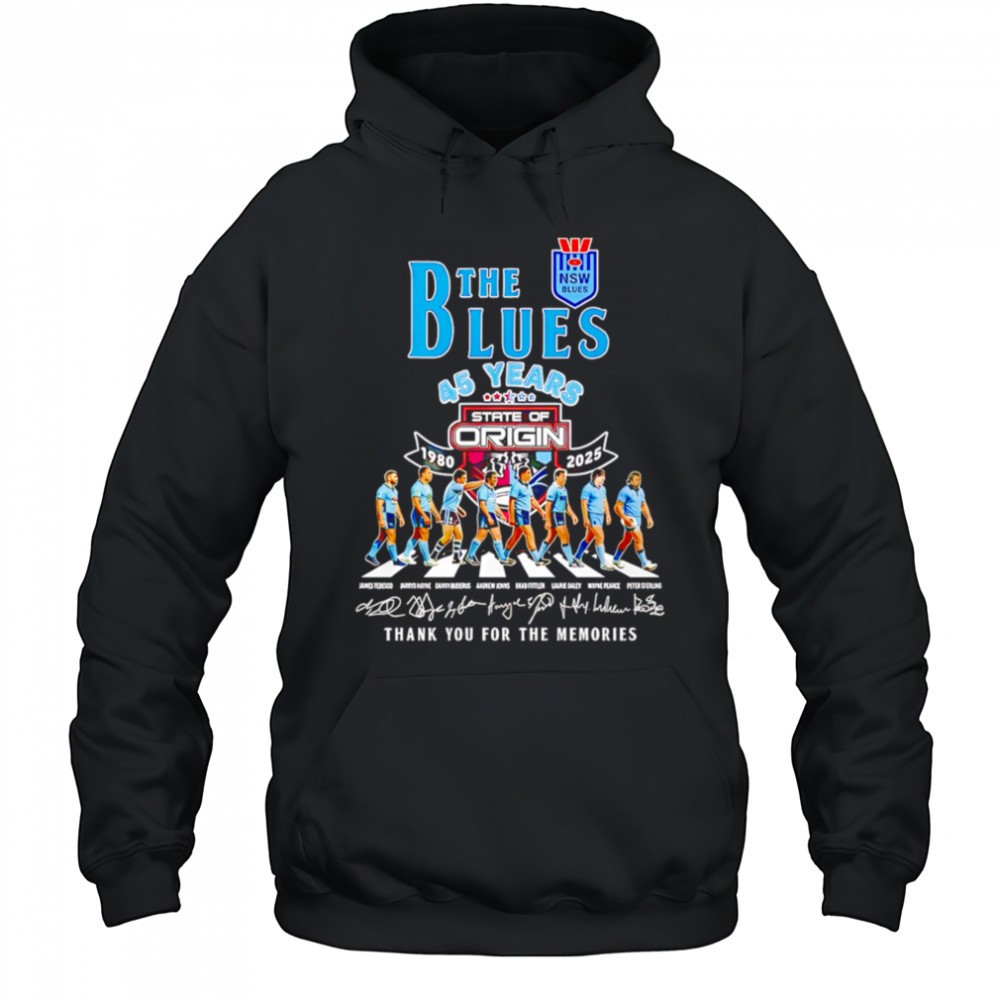 New South Wales Blues 45 Years 1980-2025 Thank Your For Memories shirt