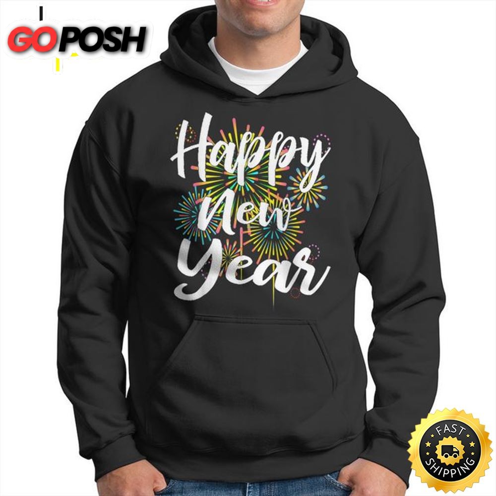 New Years Eve Happy New Year 2025 Gift Fireworks Unisex Basic T-shirt