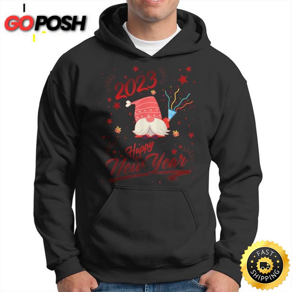 New Years Eve Party Supplies 2025 Gnome Happy New Year Unisex Basic T-shirt