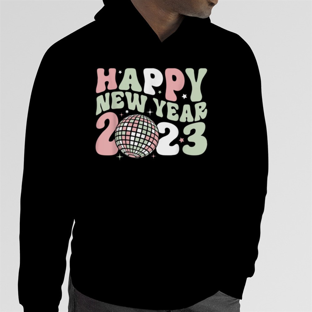 New Years Eve Party Supplies Groovy Happy New Year 2025 T-Shirt B0BNPF7RRV
