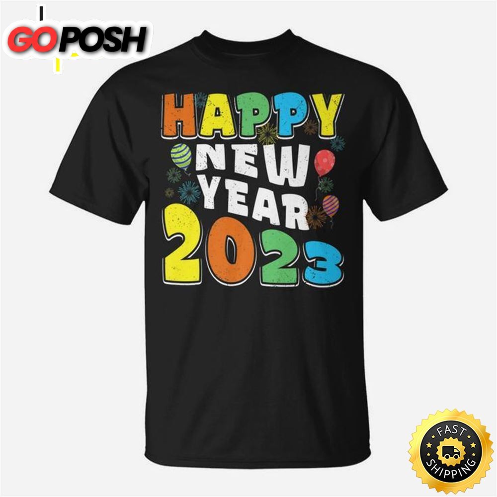 New Years Eve Party Supplies Kids Nye 2025 Happy New Year Unisex Basic T-shirt