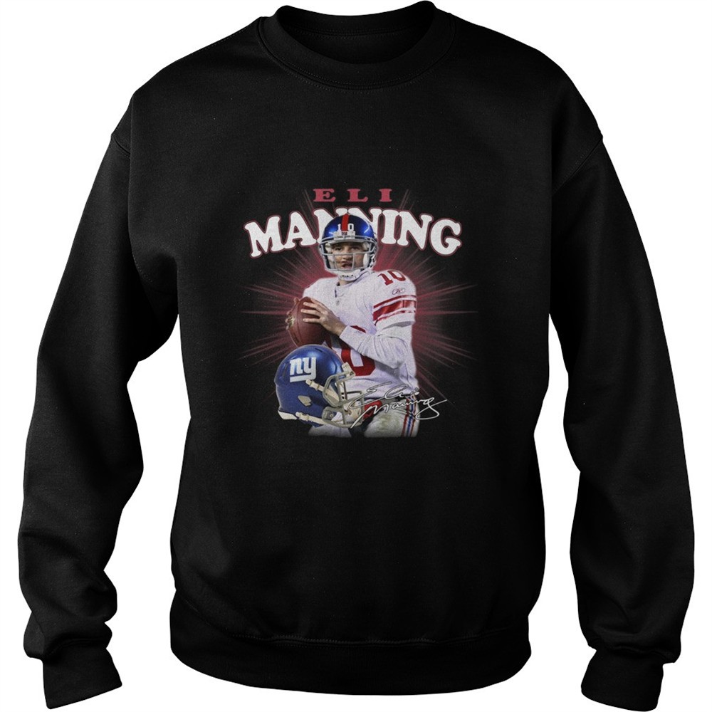 New York Giants Eli Manning Jersey Signatures shirt