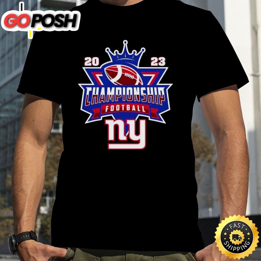 New York Giants Football Nfl 2025 Championship Crown Logo Shirt