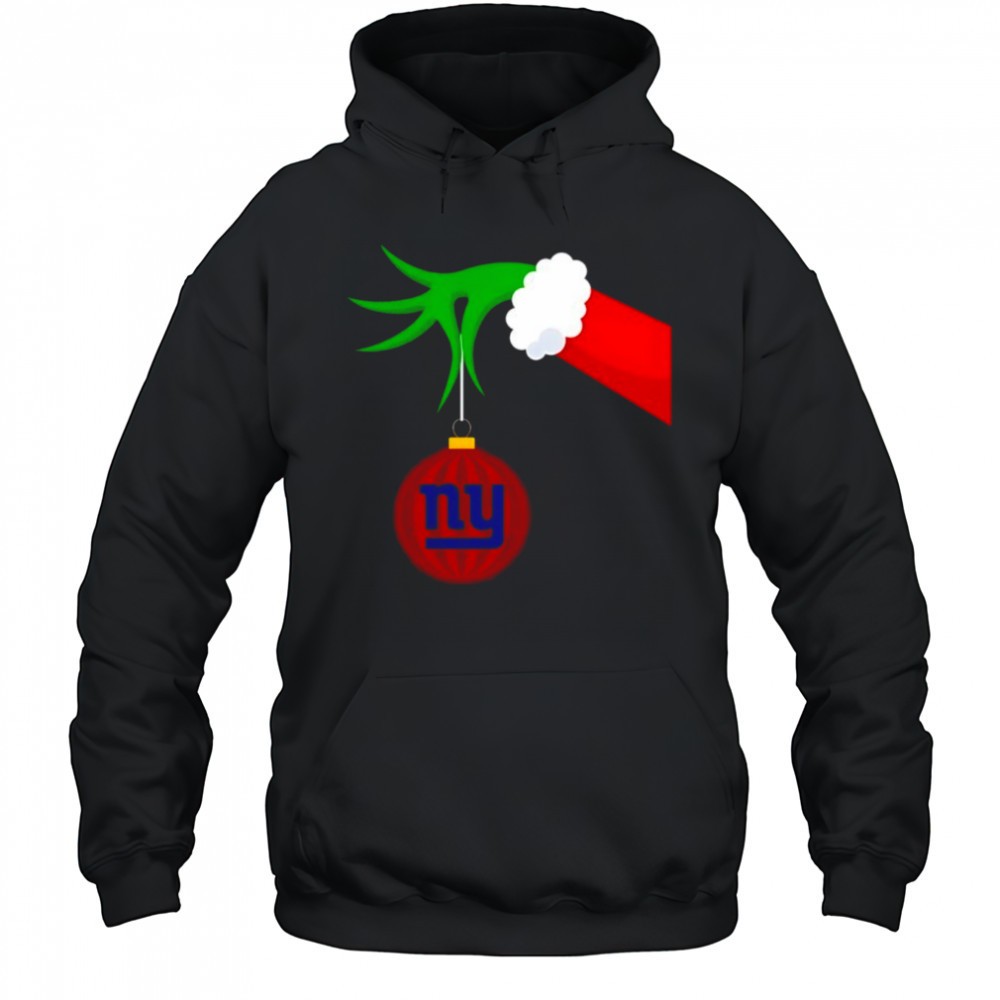 New York Giants Grinch Hand Holiday Christmas Shirt
