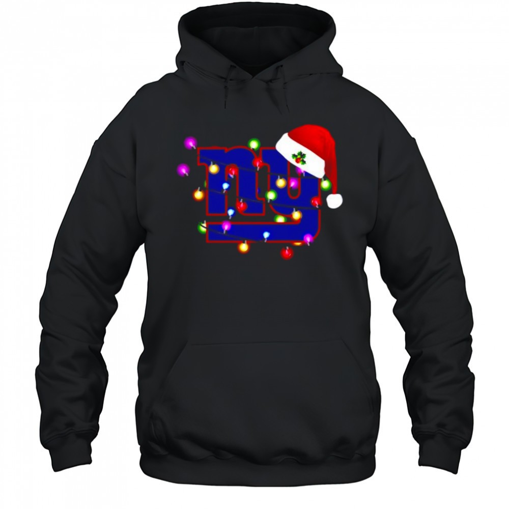 New York Giants Santa Hat Holiday Christmas shirt