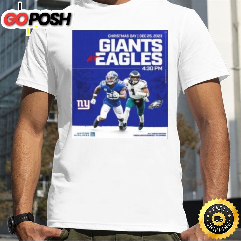 New York Giants Vs Philadelphia Eagles For Christmas Day In 2025 Nfl Schedule Release Shirt