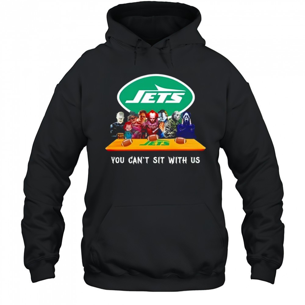 New York Jets Horror Movies Halloween you cant sit with us shirt