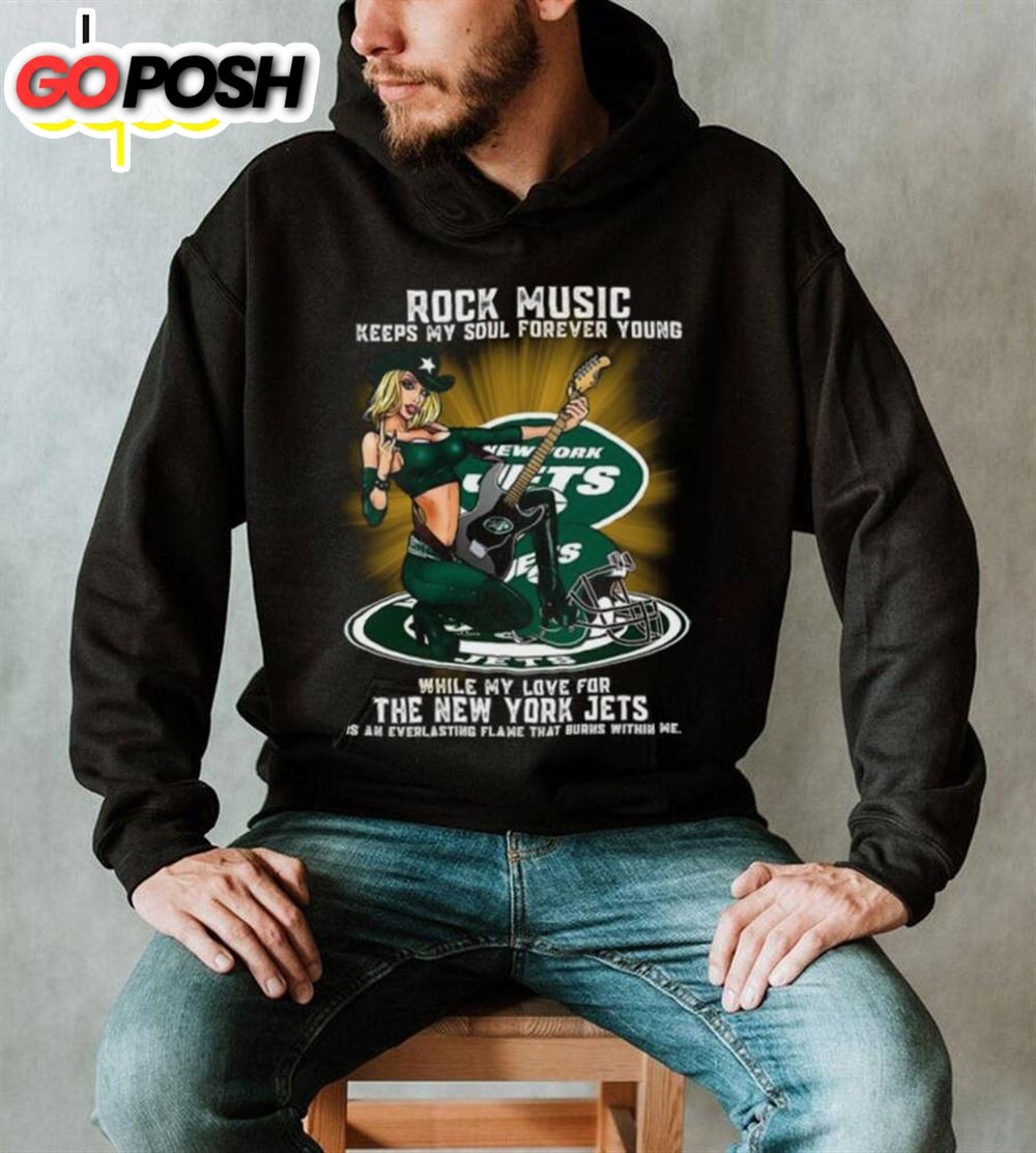 New York Jets Rock Music Keep My Soul Forever Young Shirt