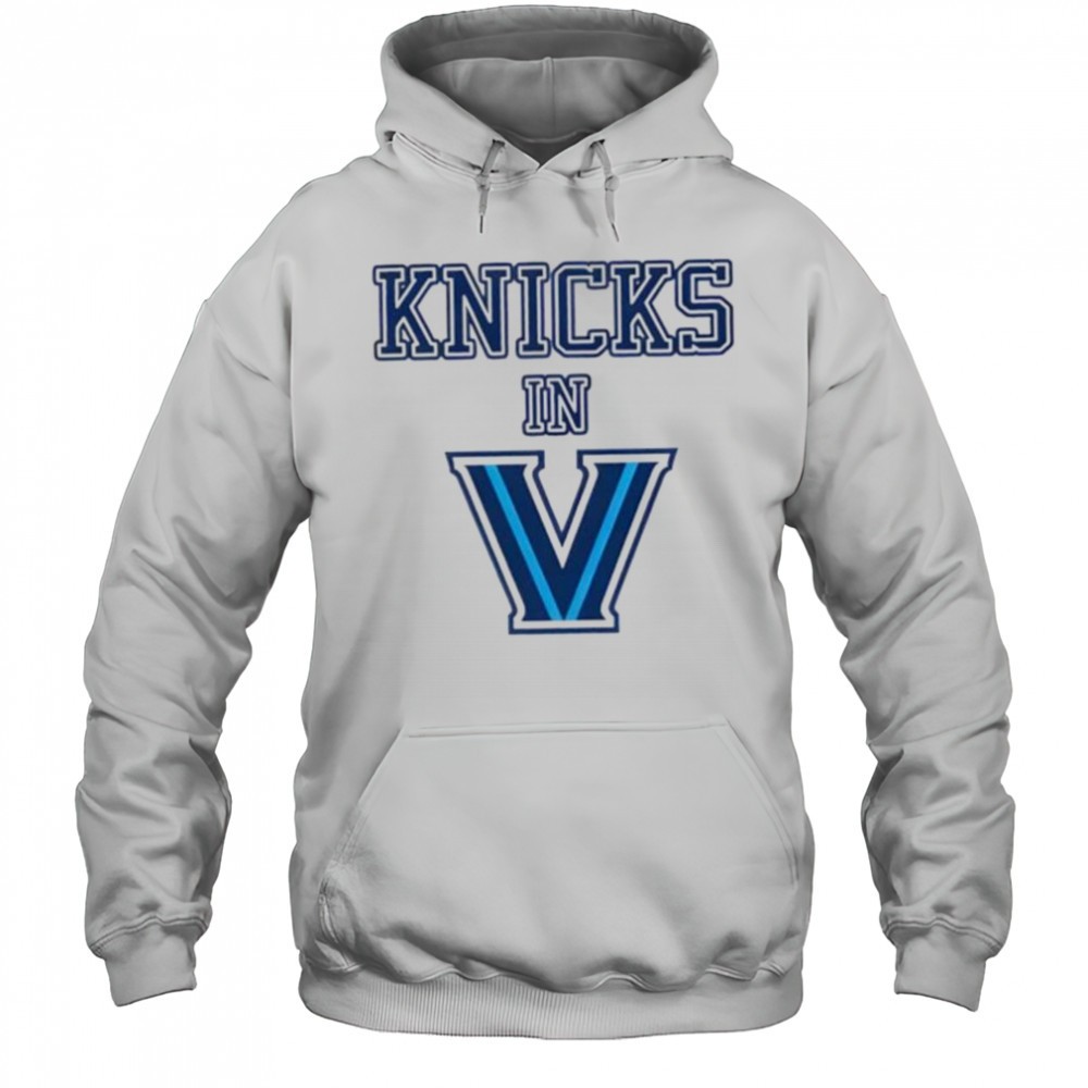 New York Knicks in Villanova Wildcats V logo shirt