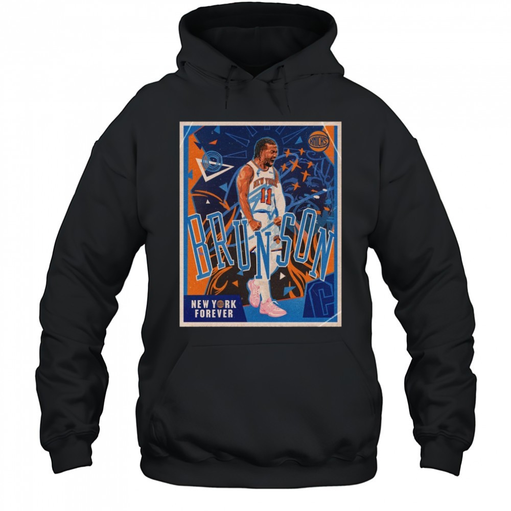 New York Knicks Jalen Brunson New York Forever Retro Vintage Poster t-shirt