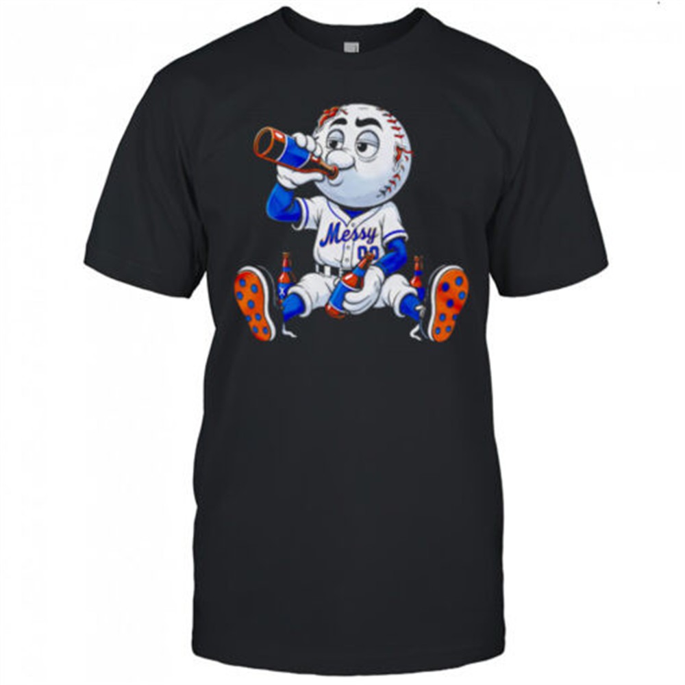 new-york-mets-messy-mascot-drink-beer-shirt-xjaqkww2 New York Mets Messy mascot drink beer shirt