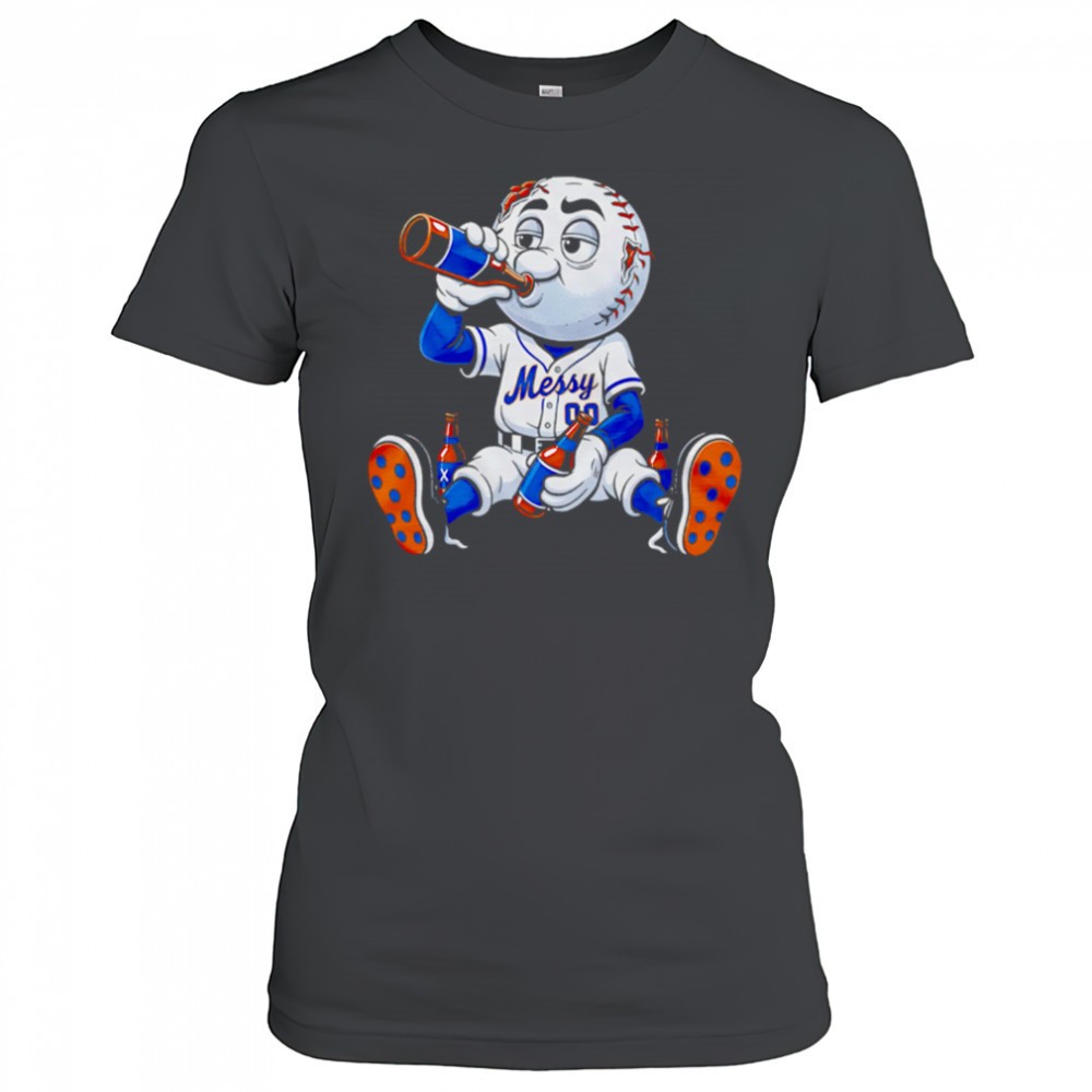 new-york-mets-messy-mascot-drink-beer-shirt-xjaqkww2 New York Mets Messy mascot drink beer shirt