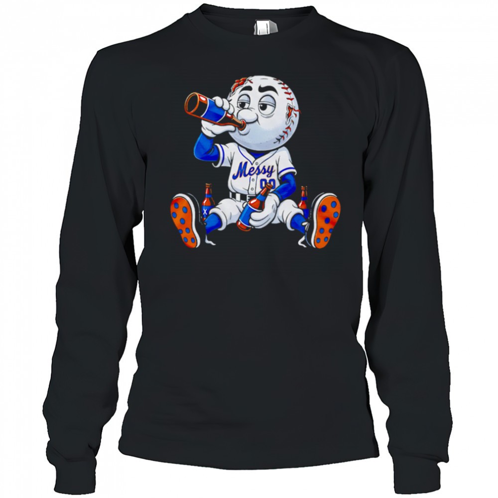 new-york-mets-messy-mascot-drink-beer-shirt-xjaqkww2 New York Mets Messy mascot drink beer shirt