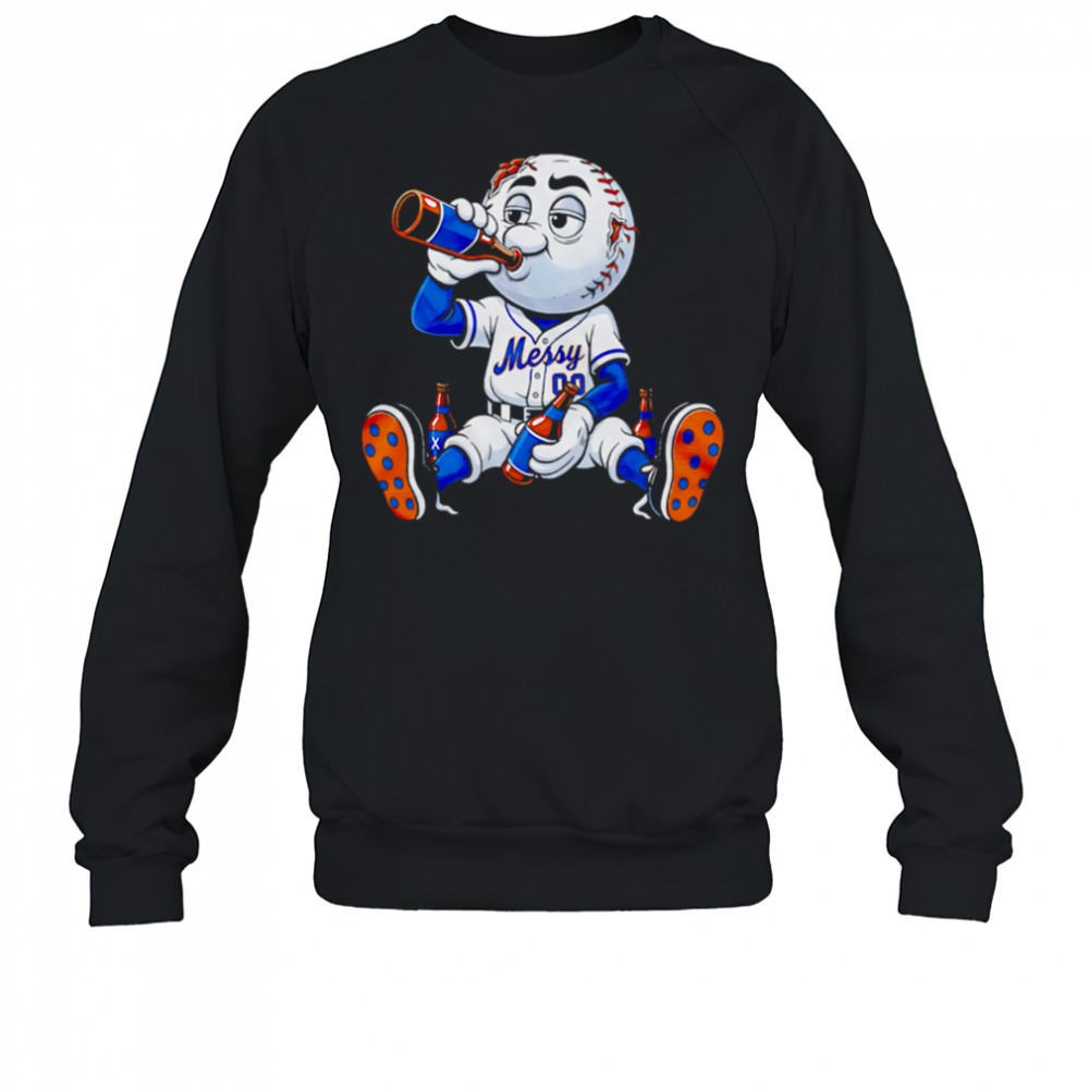 new-york-mets-messy-mascot-drink-beer-shirt-xjaqkww2 New York Mets Messy mascot drink beer shirt