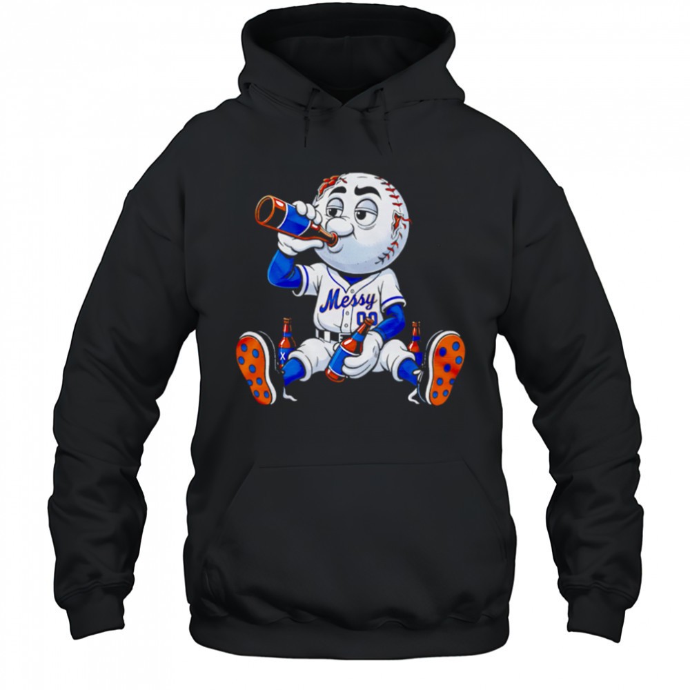 New York Mets Messy mascot drink beer shirt