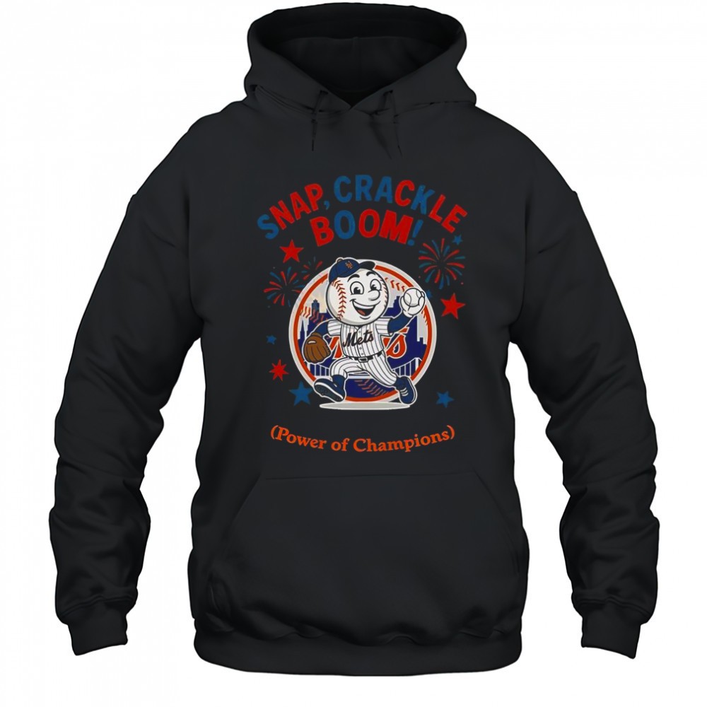 New York Mets Snap Crackle Boom Power Of Champions Indepencence Day T-Shirt