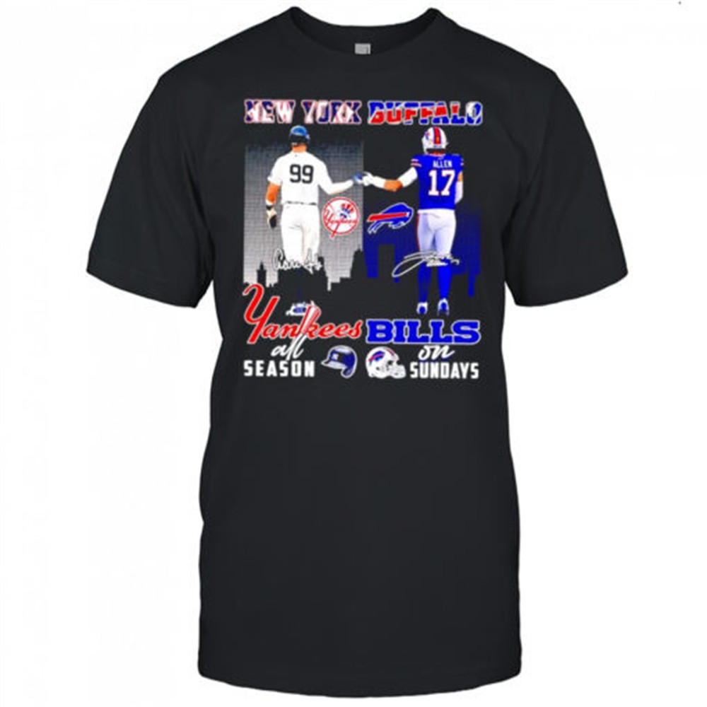new-york-yankees-all-season-and-buffalo-bills-on-sunday-signatures-shirt-y0edl5hm New York Yankees all season and Buffalo Bills on sunday signatures shirt
