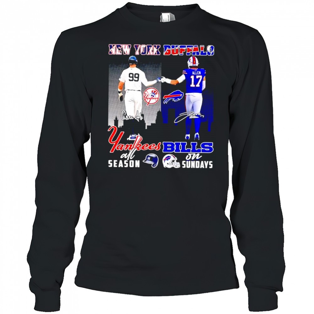 new-york-yankees-all-season-and-buffalo-bills-on-sunday-signatures-shirt-y0edl5hm New York Yankees all season and Buffalo Bills on sunday signatures shirt