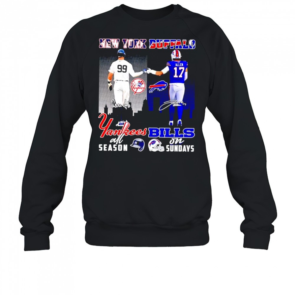new-york-yankees-all-season-and-buffalo-bills-on-sunday-signatures-shirt-y0edl5hm New York Yankees all season and Buffalo Bills on sunday signatures shirt