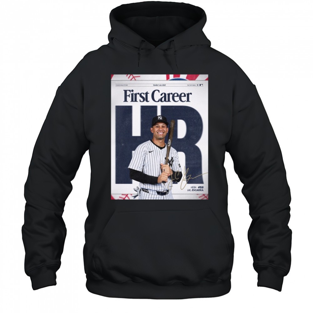 New York Yankees Congrats JC Escarra First Career HR Rookies On A Roll Signature Poster t-shirt