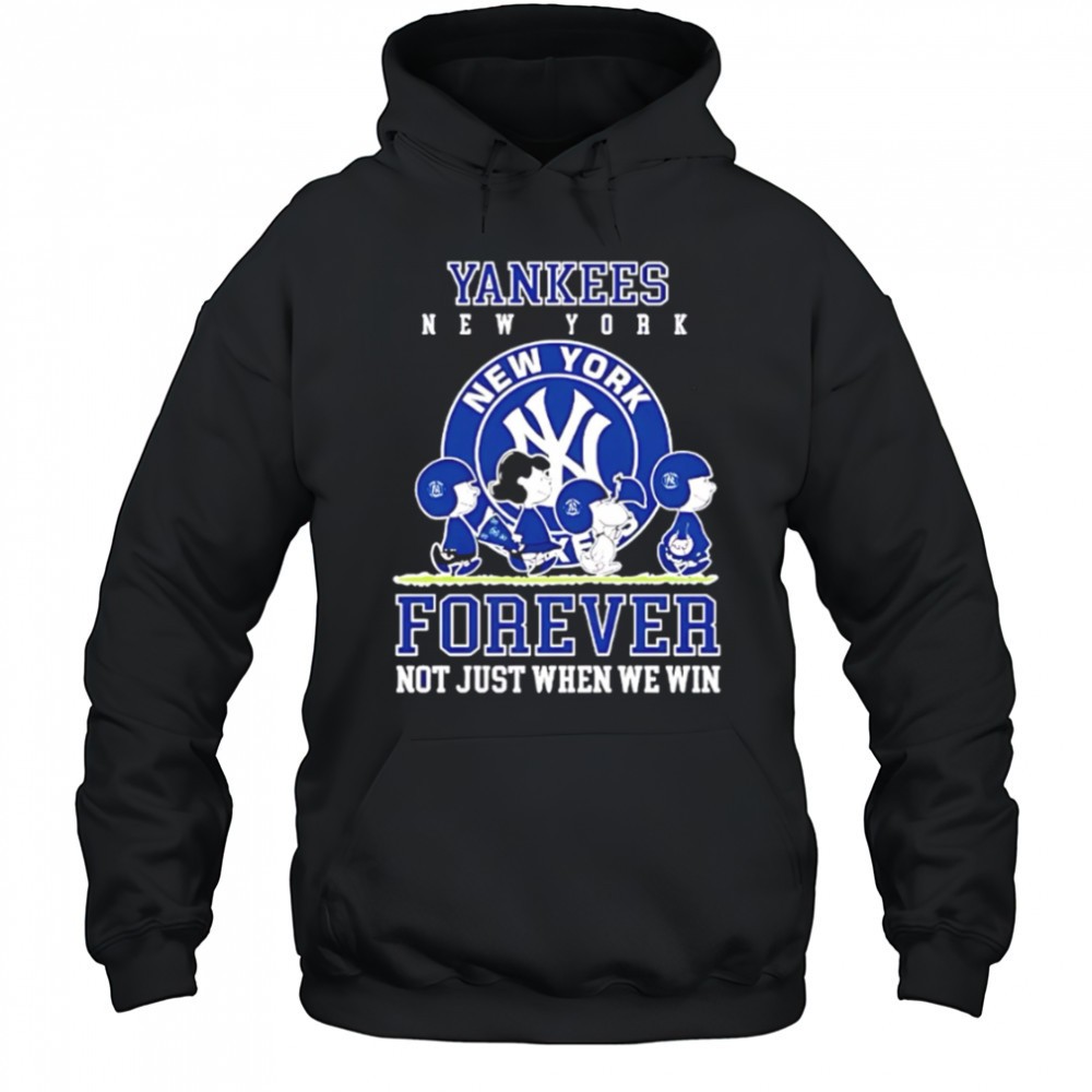 New York Yankees forever not just when we win Peanuts shirt