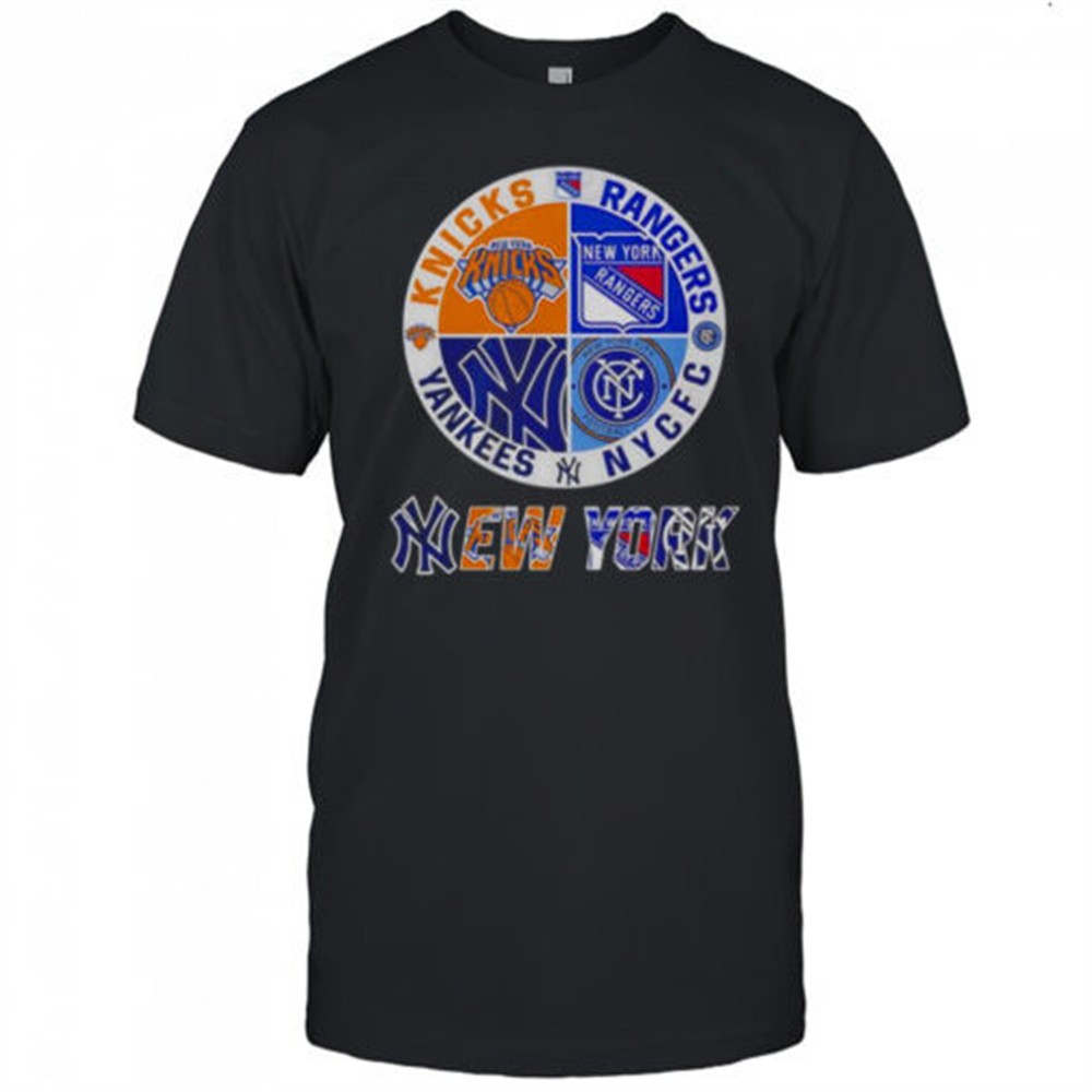 new-york-yankees-knicks-rangers-nycfc-4-teams-sports-circle-logo-t-shirt-8jqzg27w New York Yankees Knicks Rangers NYCFC 4 Teams Sports Circle Logo T-Shirt