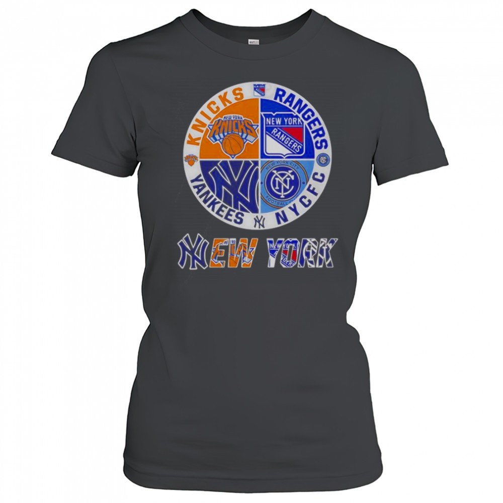 new-york-yankees-knicks-rangers-nycfc-4-teams-sports-circle-logo-t-shirt-8jqzg27w New York Yankees Knicks Rangers NYCFC 4 Teams Sports Circle Logo T-Shirt