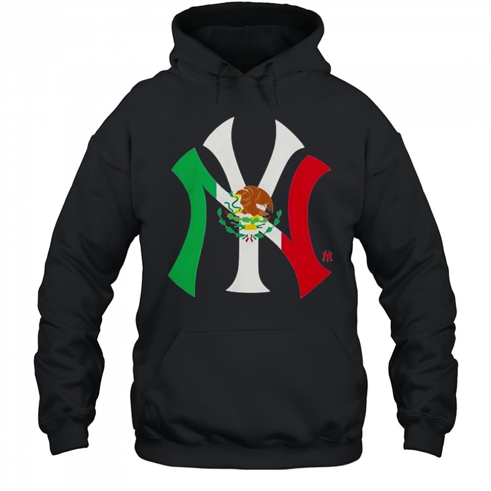 New York Yankees Mexican Flag Logo T-Shirt