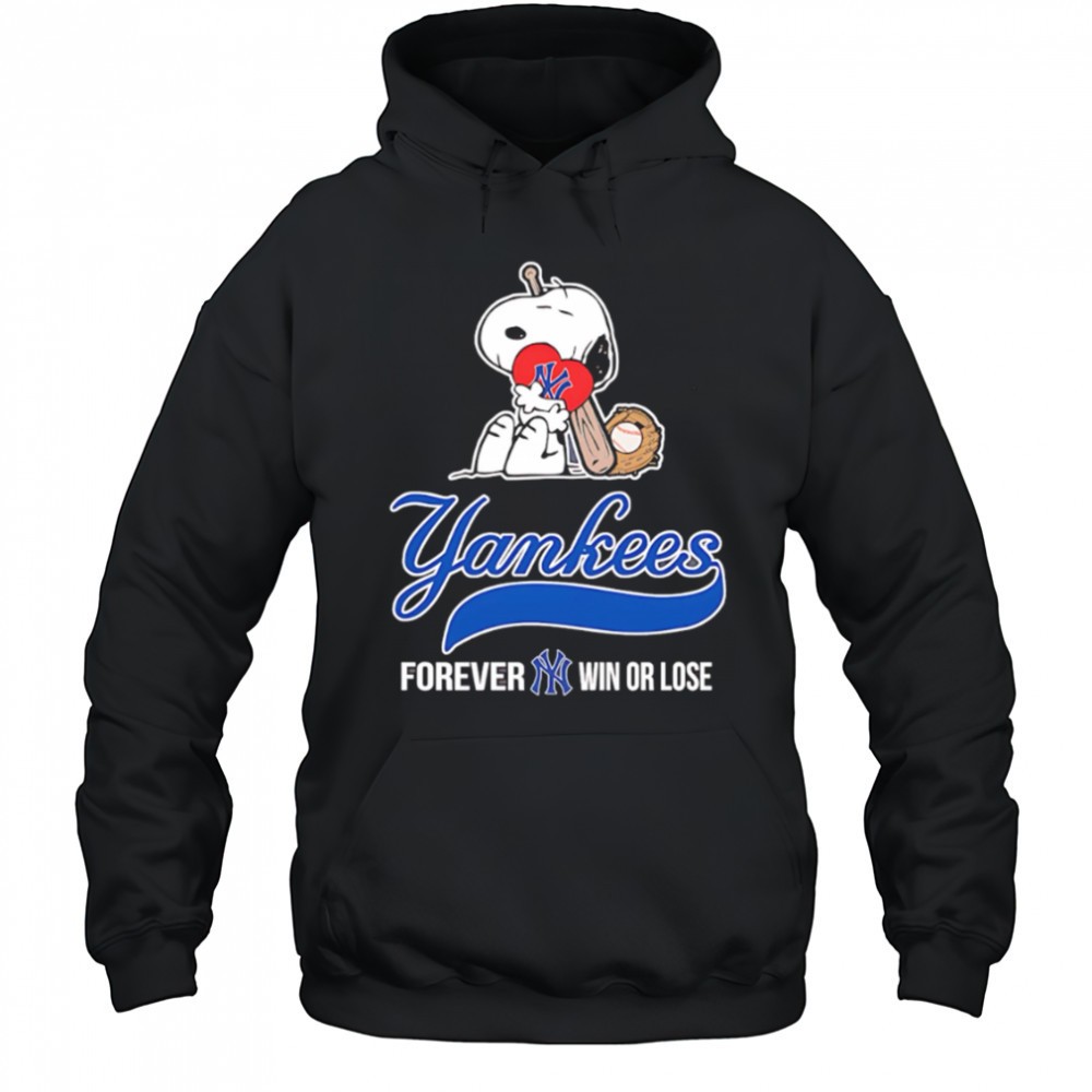 New York Yankees Snoopy Love Yakees Forever Win Or Lose shirt