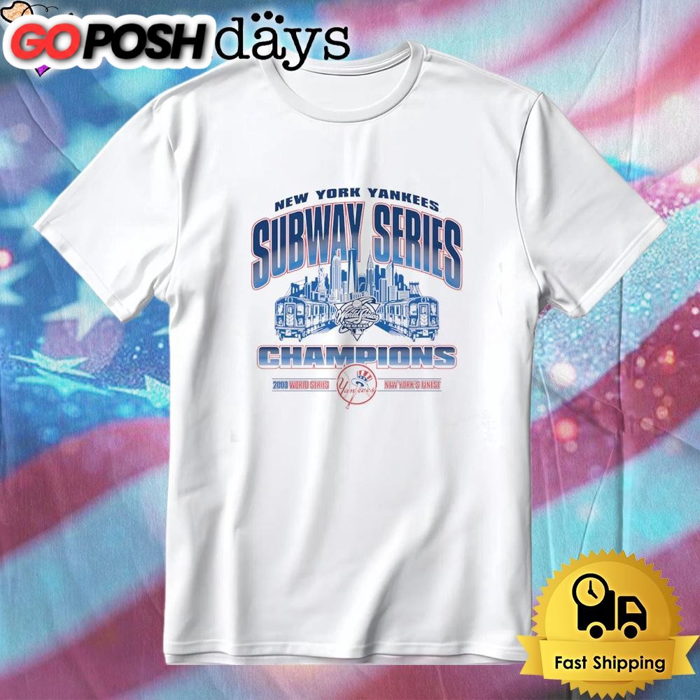 New York Yankees Subway Series Champions 25th Anniversary T-Shirt