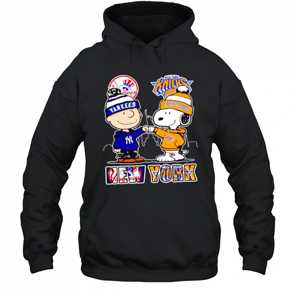New York Yankees x Knicks Snoopy shirt