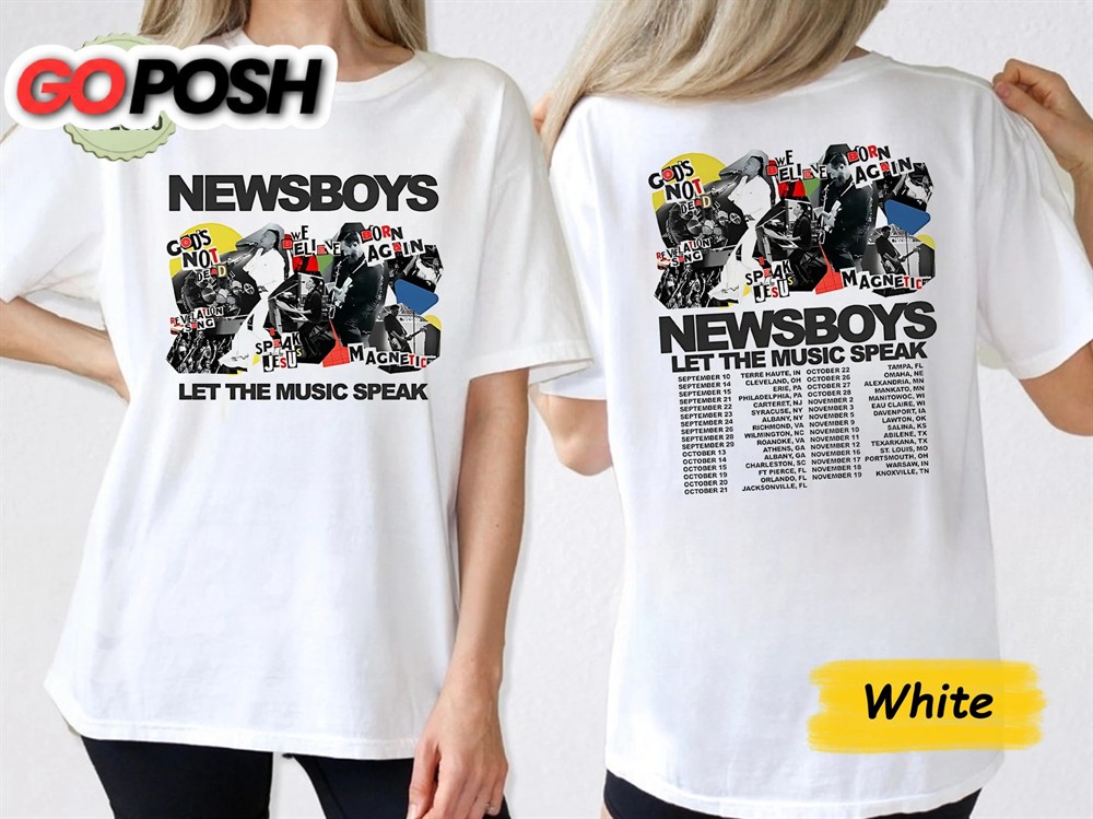 Newsboys 2023 Let The Music Speak Tour Merch