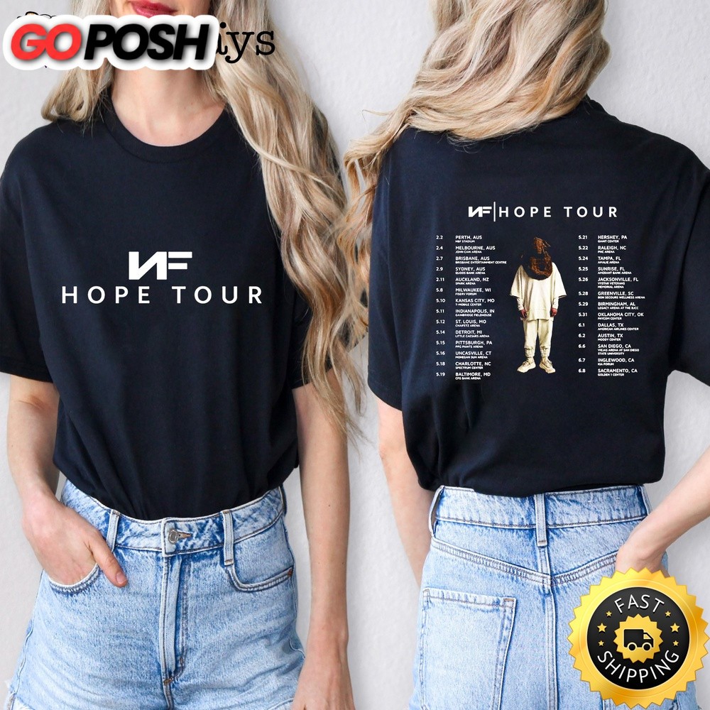 NF Rapper Hope Tour 2024 T Shirt
