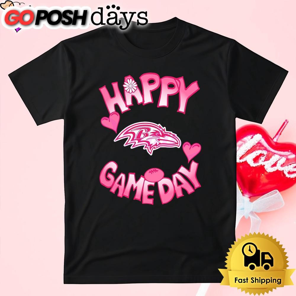 NFL Baltimore Ravens Happy GameDay Valentine’s Day T Shirt
