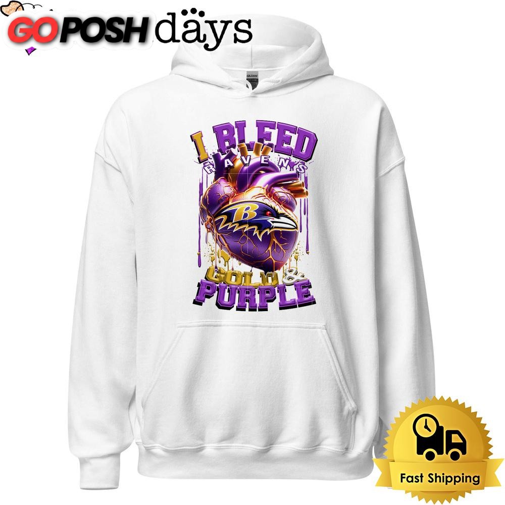 nfl-baltimore-ravens-i-bleed-gold-purple-t-shirt-cvnsbtnw NFL Baltimore Ravens I Bleed Gold Purple T Shirt