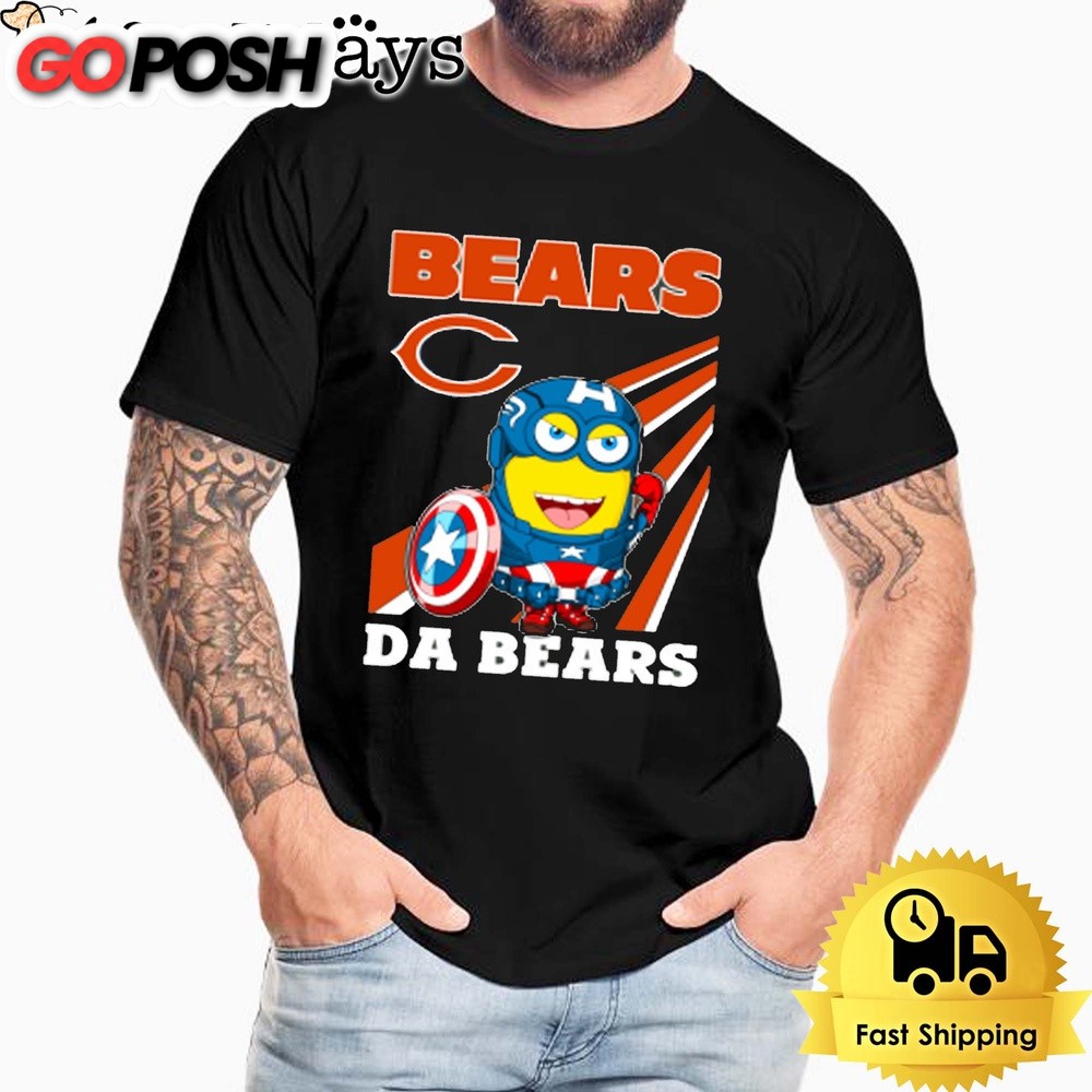 NFL Chicago Bears Captain America Minion Da Bears Unisex T-Shirt