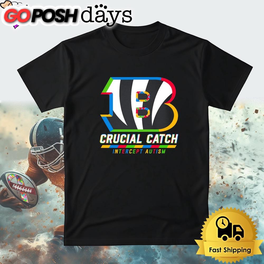 NFL Cincinnati Bengals Autism Awareness T Shirt Crucial Catch