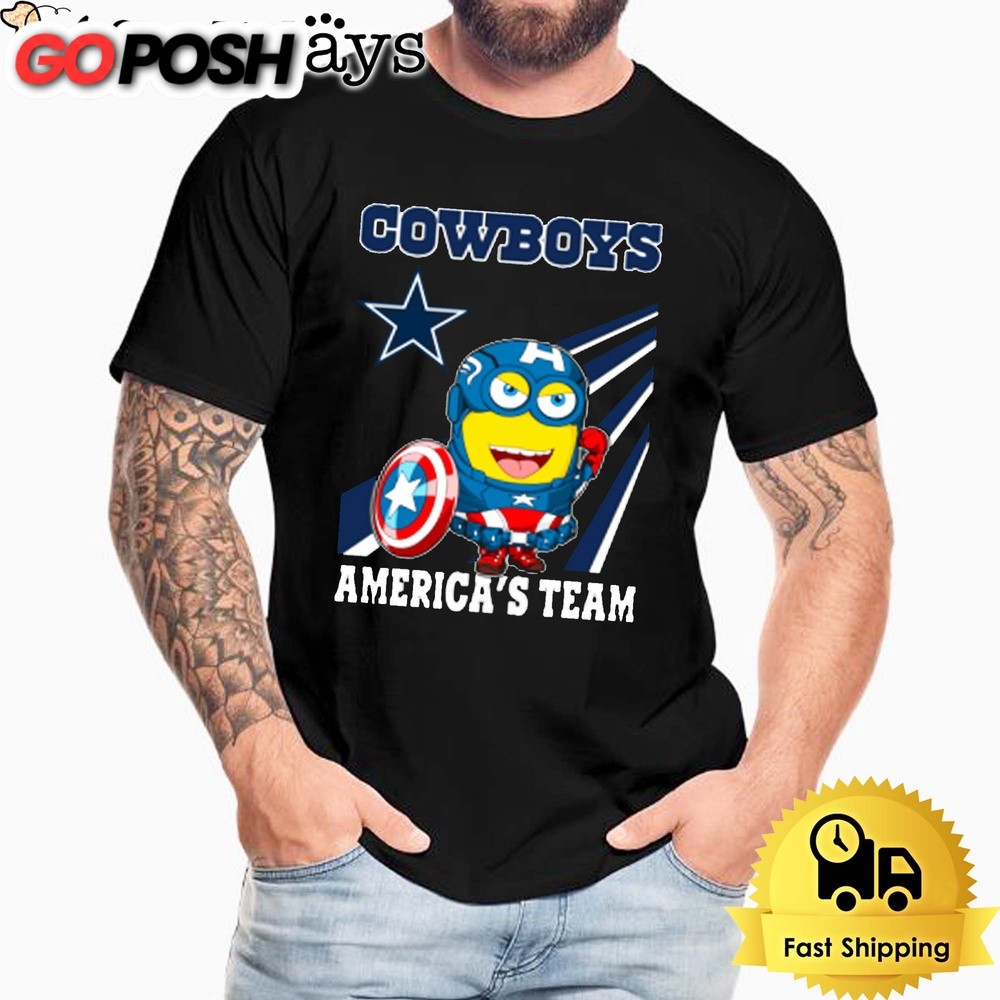 NFL Dallas Cowboys Captain America Minion America’s Team Unisex T-Shirt
