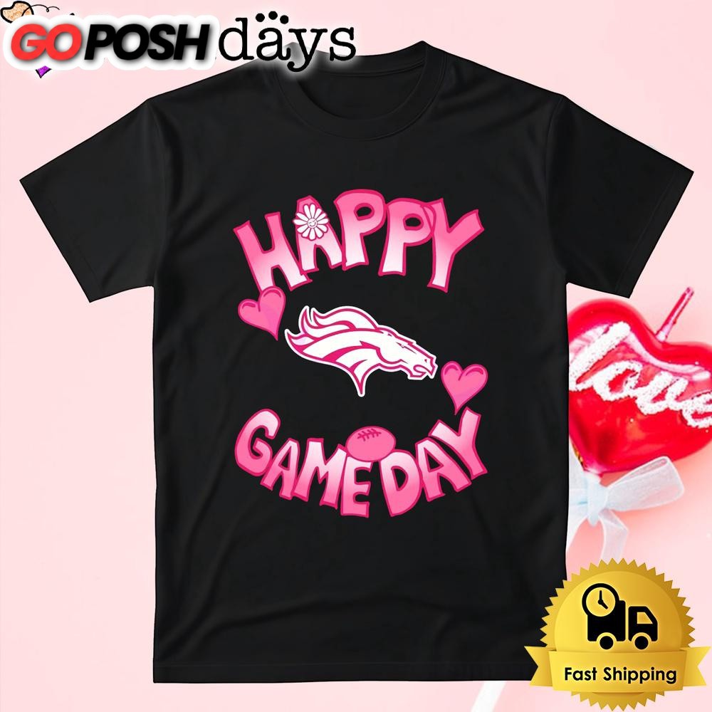 NFL Denver Broncos Happy GameDay Valentine’s Day T Shirt