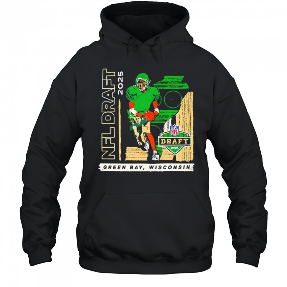 Nfl Draft 2025 Green Bay Player Graphic Football shirt