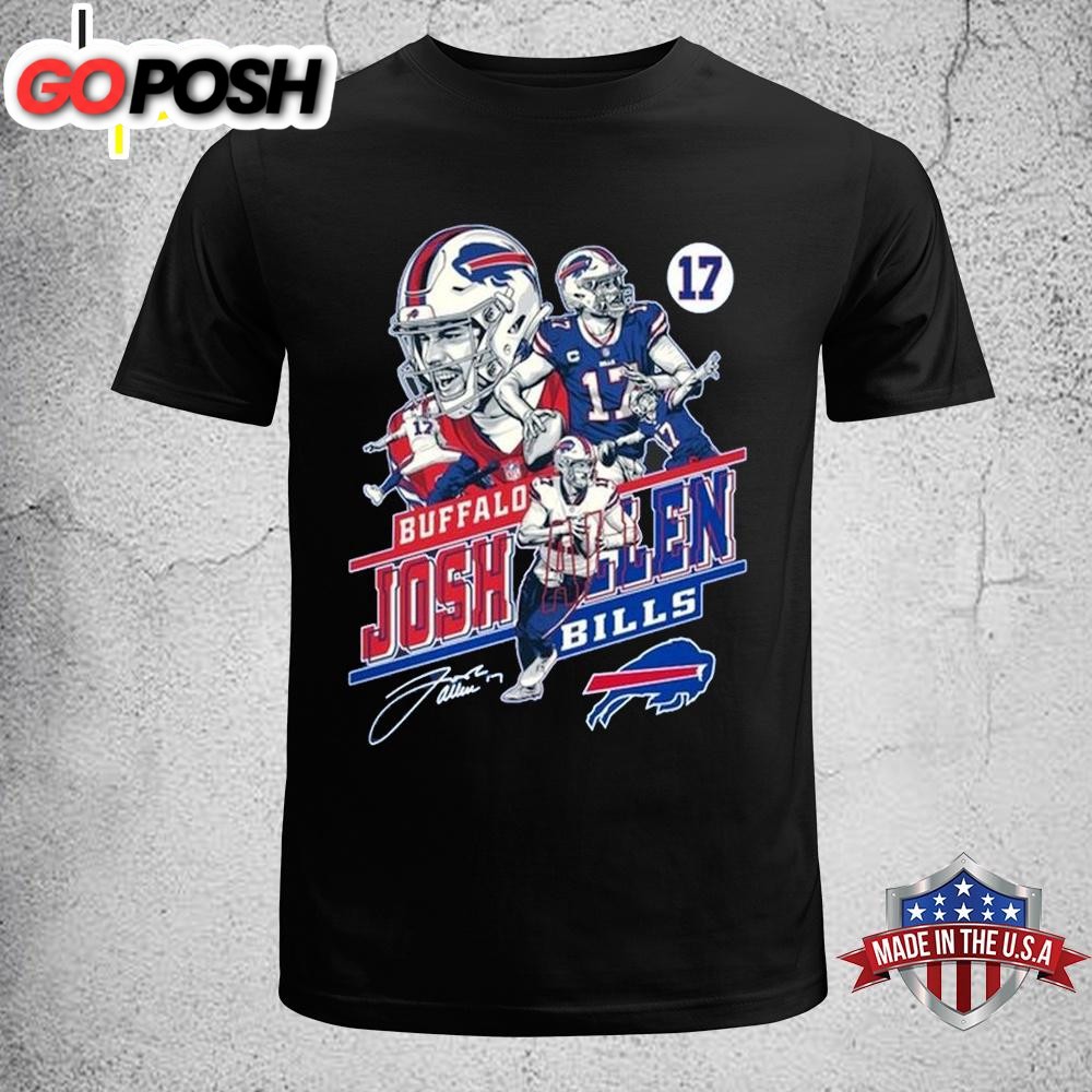 NFL Football 2024 Buffalo Bills Josh Allen Forever Number 17 Unisex T-Shirt