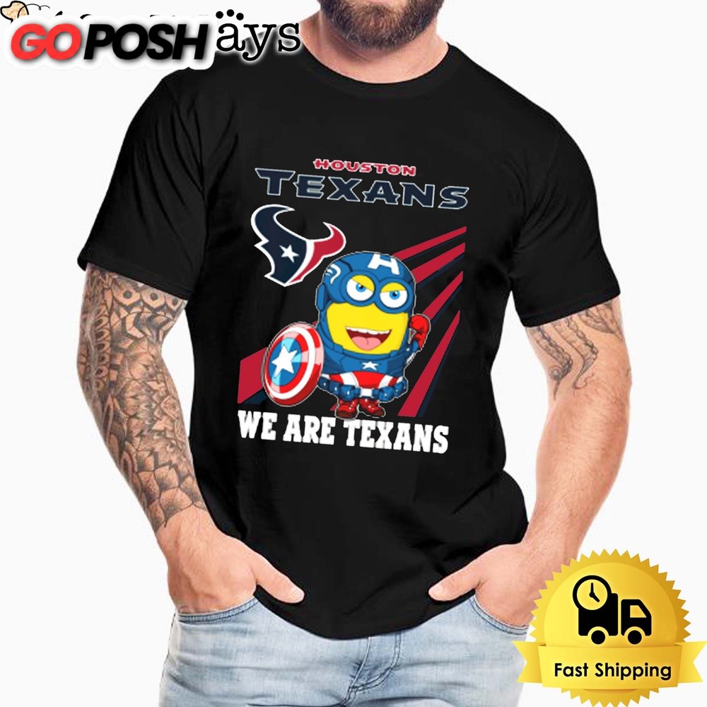NFL Houston Texans Captain America Minion We Are Texans Unisex T-Shirt