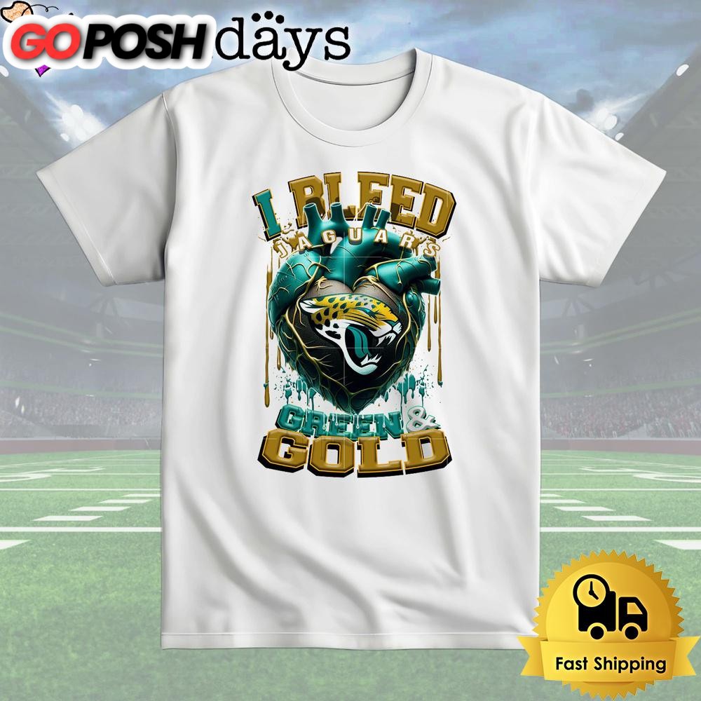 NFL Jacksonville Jaguars I Bleed Green Gold T Shirt