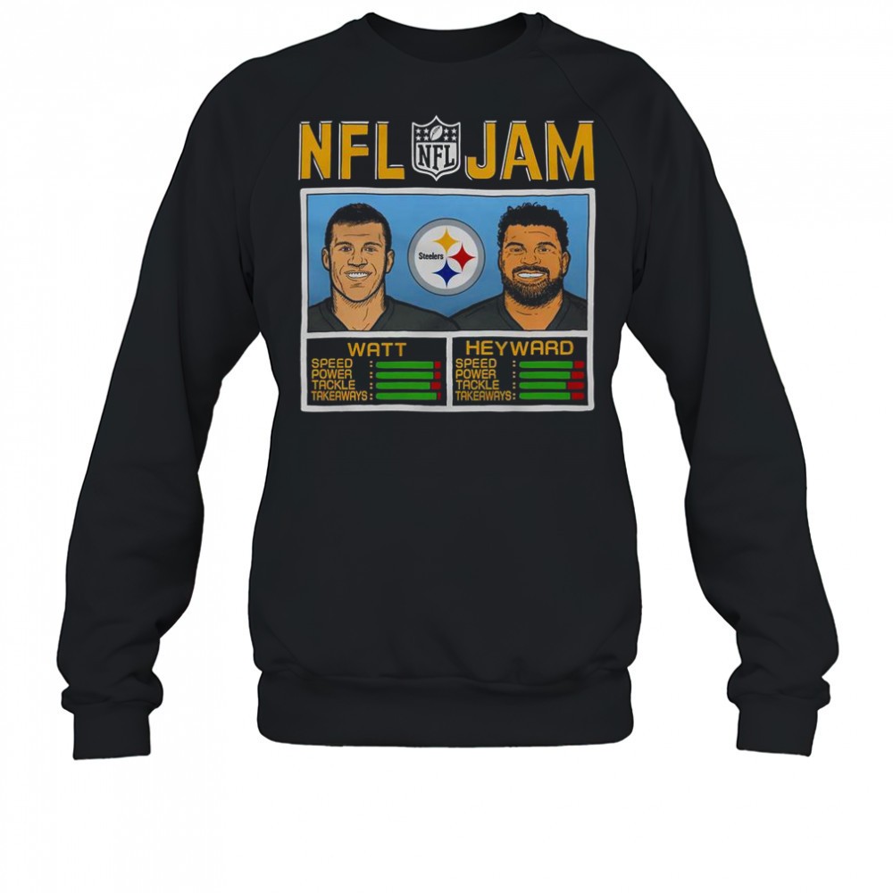 nfl-jam-steelers-watt-and-heyward-t-shirt-4u3xlckt NFL Jam Steelers Watt And Heyward T-Shirt