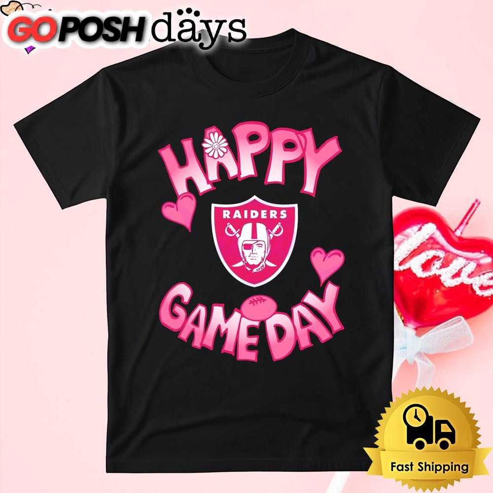 NFL Las Vegas Raiders Happy GameDay Valentine’s Day T Shirt