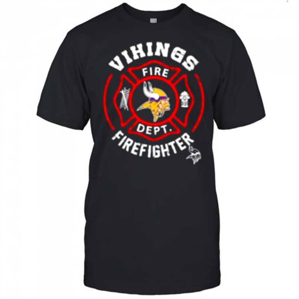 nfl-minnesota-vikings-football-team-fire-fighter-shirt-v8oxvec8 NFL Minnesota Vikings Football Team Fire Fighter Shirt