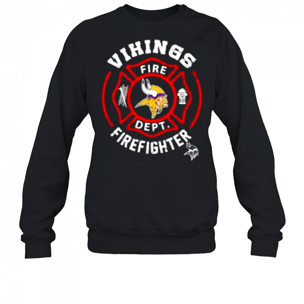 nfl-minnesota-vikings-football-team-fire-fighter-shirt-v8oxvec8 NFL Minnesota Vikings Football Team Fire Fighter Shirt