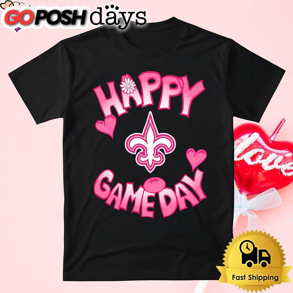 NFL New Orleans Saints Happy GameDay Valentine’s Day T Shirt